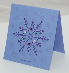 Multi-Posts snowflake - emerald, amethyst, aurora