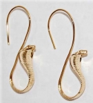 Cobra Snake Earrings - gold