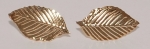 Elm Leaf Earrings - gold