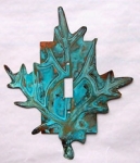 Red Maple Switch Plate - patina