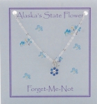Forget Me Not Pendant Necklace