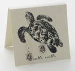 Sea Turtle french wire earrings