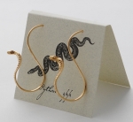 Cobra Natural History Earrings - gold