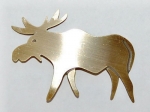 Moose Pin - brass
