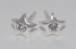 Star Earrings - Clear Crystal
