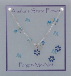 Forget Me Not Necklace and Earring Set