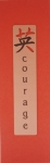 Courage Copper Bookmark