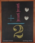 Heart Earrings - Chalkboard