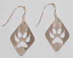 Wolf Track Earrings - sterling