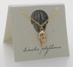 Horseshoe Crab Necklace - gold