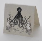 Octopus Earrings - silver