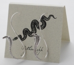 Cobra Natural History Earrings - silver