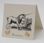 Unicorn Natural History Earrings - gold