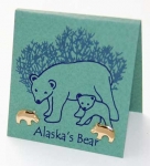 Alaska Bear Earrings - gold