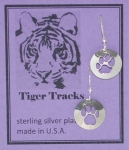 Tiger Track Earrings - silver